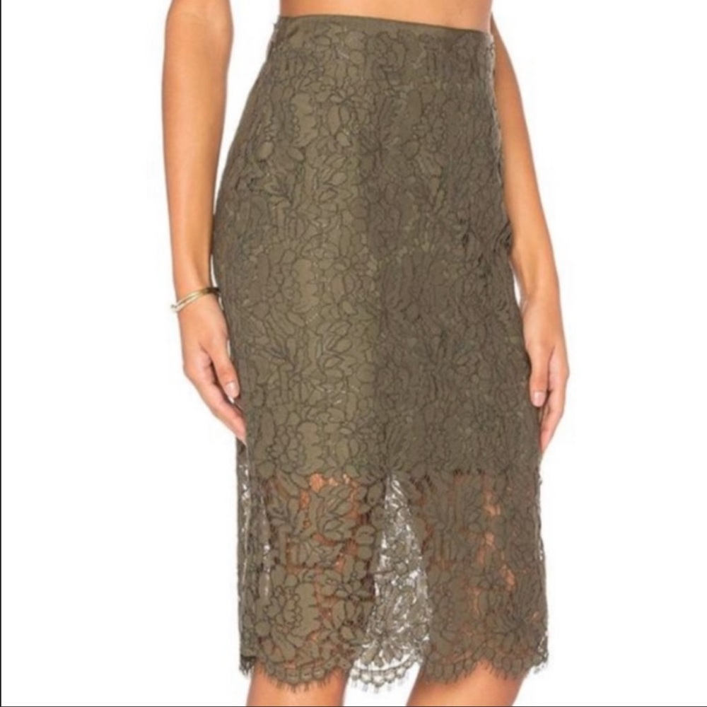 DVF Glimmer lace skirt